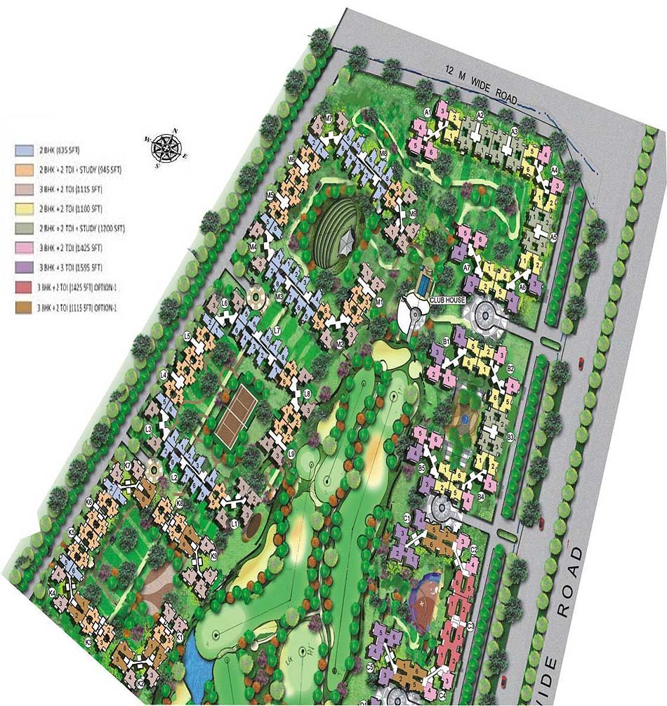 Amrapali Golf Homes Site Plan
