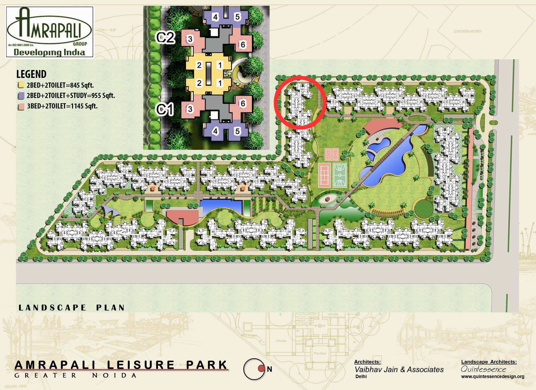 Amrapali Leisure Park Site Plan