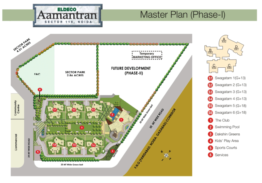 Eldeco Aamantran Site Plan